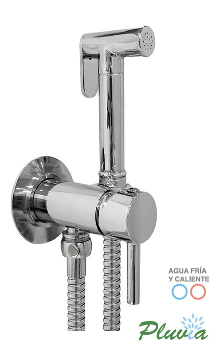 Conjunto higiénico con ducha de lluvia y monomando mezcla fría/caliente Conjunto higiénico con ducha de lluvia y monomando mezcla fría/caliente