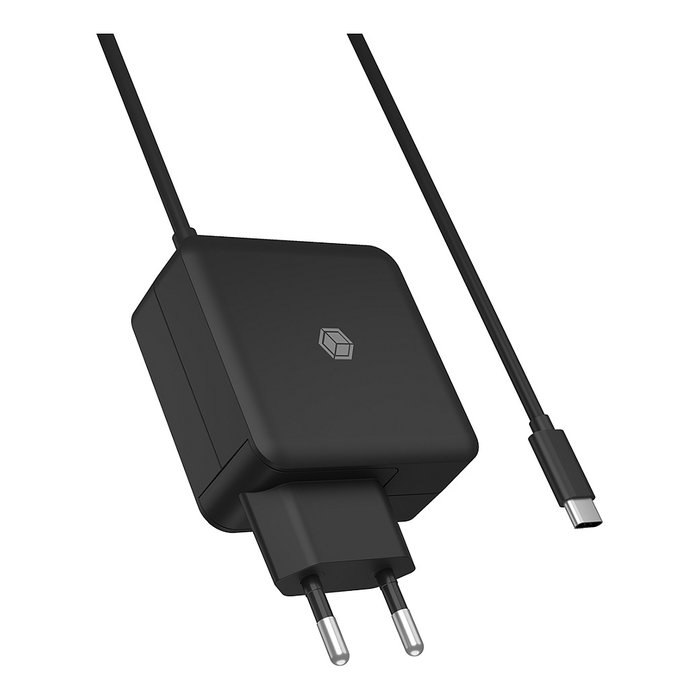 Icy Box IB-PS111-PD Cargador USB-C 65W con Cable Integrado Icy Box IB-PS111-PD Cargador USB-C 65W con Cable Integrado