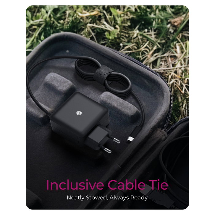 Icy Box IB-PS111-PD Cargador USB-C 65W con Cable Integrado Icy Box IB-PS111-PD Cargador USB-C 65W con Cable Integrado