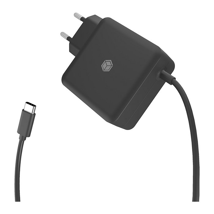 Icy Box IB-PS111-PD Cargador USB-C 65W con Cable Integrado Icy Box IB-PS111-PD Cargador USB-C 65W con Cable Integrado