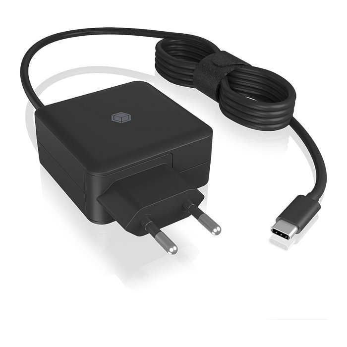 Icy Box IB-PS111-PD Cargador USB-C 65W con Cable Integrado Icy Box IB-PS111-PD Cargador USB-C 65W con Cable Integrado