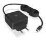 Icy Box IB-PS111-PD Cargador USB-C 65W con Cable Integrado