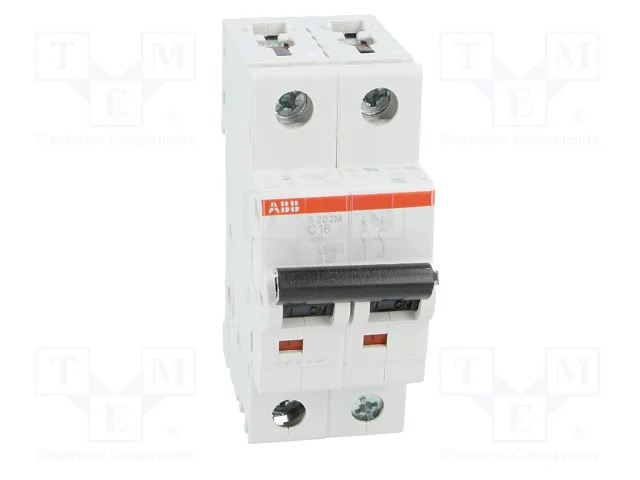 ABB S200M-C16 Interruptor magnetotérmico 2 polos 16A
