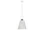 DKD Home Decor Lámpara de Techo Bambú y Mango Desgastado Blanco