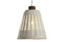 DKD Home Decor Lámpara de Techo Bambú y Mango Desgastado Blanco