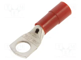 BM GROUP Terminal de anillo tubular aislado M8 rojo 10mm2