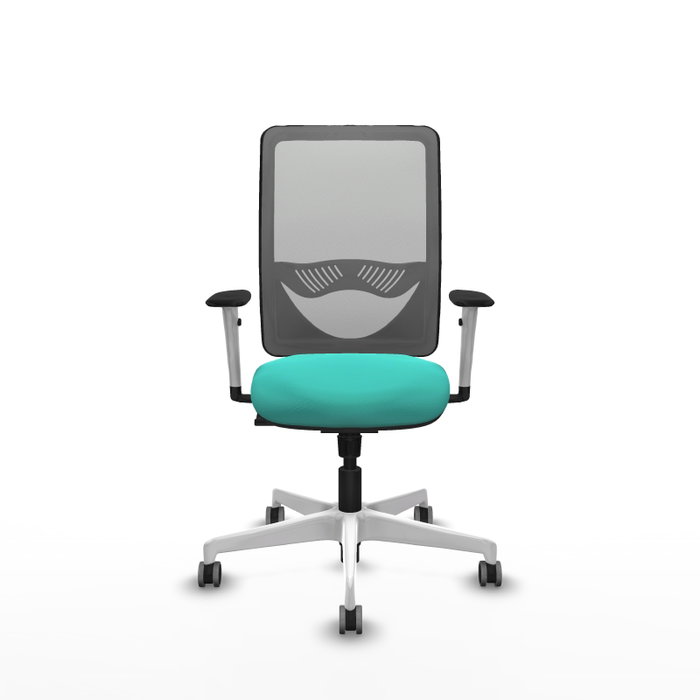 PIQUERAS Y CRESPO Silla de oficina Zulema con mecanismo Sincro, Turquesa y Gris PIQUERAS Y CRESPO Silla de oficina Zulema con mecanismo Sincro, Turquesa y Gris