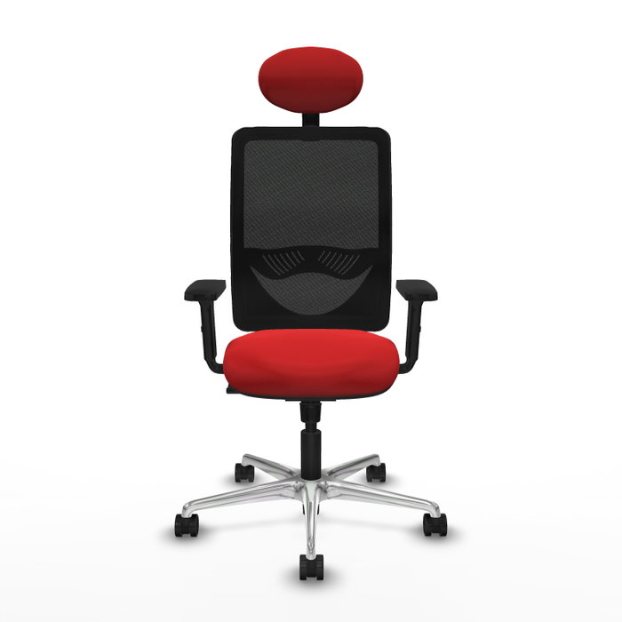 PIQUERAS Y CRESPO Silla de oficina Zulema con mecanismo Sincro, Rojo y Negro PIQUERAS Y CRESPO Silla de oficina Zulema con mecanismo Sincro, Rojo y Negro