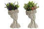 DKD Home Decor Planta de Resina Multicolor Surtida