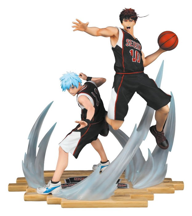Taka Corp Studio Kuroko's Basket Estatua de Resina 1/6 Tetsuya Kuroko & Taiga Kagami Black Jersey Edition