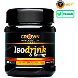 CROWN SPORT NUTRITION Isodrink & Energy Naranja 640 G / 20 Tomas 400 Ml Bebida Deportiva