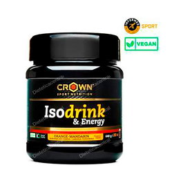 CROWN SPORT NUTRITION Isodrink & Energy Naranja 640 G / 20 Tomas 400 Ml Bebida Deportiva