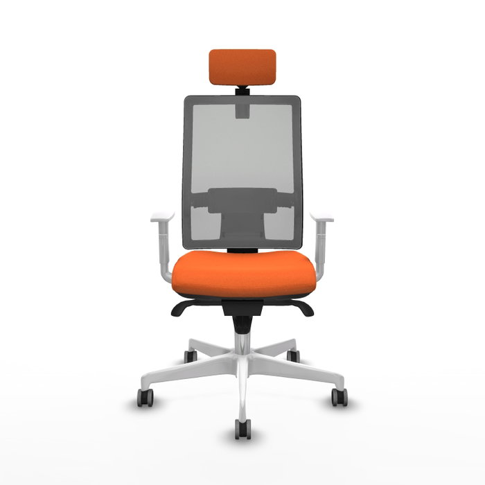PIQUERAS Y CRESPO Silla de oficina Horna Naranja y Gris PIQUERAS Y CRESPO Silla de oficina Horna Naranja y Gris
