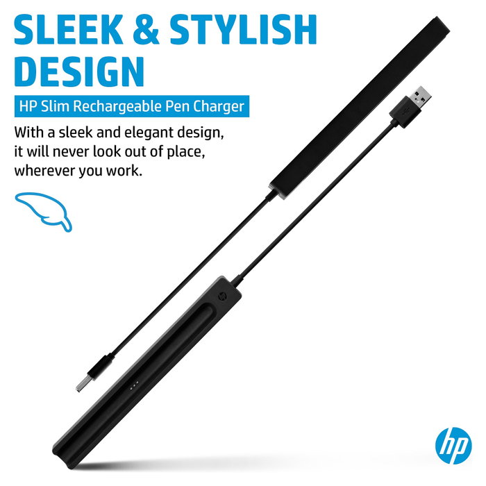 HP Cargador de lápiz recargable Slim, Interior, USB, Cable 0,15 m, Negro - 85044095 HP Cargador de lápiz recargable Slim, Interior, USB, Cable 0,15 m, Negro - 85044095