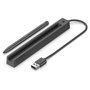 HP Cargador de lápiz recargable Slim, Interior, USB, Cable 0,15 m, Negro - 85044095