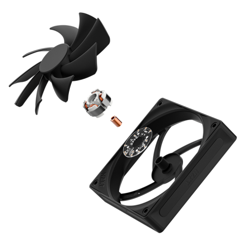 NZXT RF-Q12SF-B2 Ventilador 12 cm Negro para Caja de Ordenador NZXT RF-Q12SF-B2 Ventilador 12 cm Negro para Caja de Ordenador