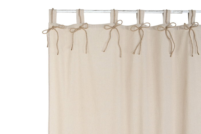 DKD Home Decor Cortina Nature23 Cottage 140 x 260 x 260 cm Algodón Poliéster Natural DKD Home Decor Cortina Nature23 Cottage 140 x 260 x 260 cm Algodón Poliéster Natural