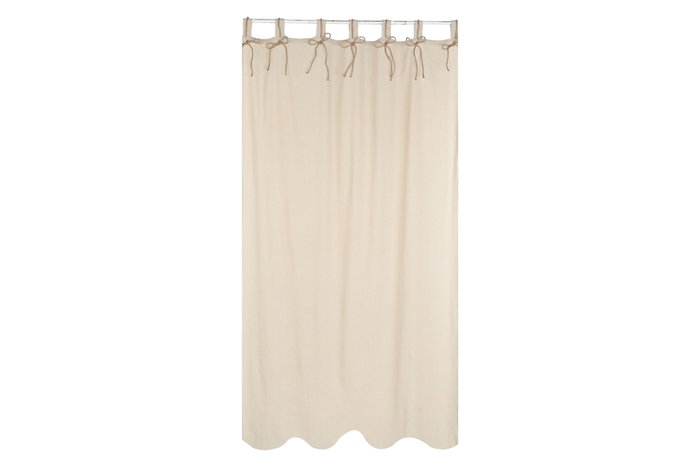 DKD Home Decor Cortina Nature23 Cottage 140 x 260 x 260 cm Algodón Poliéster Natural DKD Home Decor Cortina Nature23 Cottage 140 x 260 x 260 cm Algodón Poliéster Natural