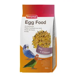 Beaphar Pasta de Huevo para Periquitos, Agapornis y Cotorras, 150 g