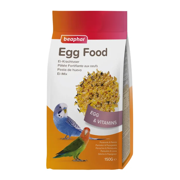 Beaphar Pasta de Huevo para Periquitos, Agapornis y Cotorras, 150 g Beaphar Pasta de Huevo para Periquitos, Agapornis y Cotorras, 150 g