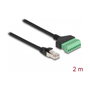 DeLOCK Adaptador de Cable RJ45 Cat.6 Macho a Bloque de Terminales 2 m