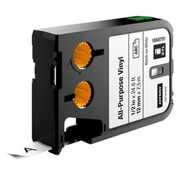 DYMO Cinta XTL 1/2" (12 mm) All-Purpose Negro/blanco Vinilo