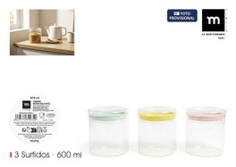 La Mediterranea Tarro Boro Redo 600ml Pastel
