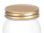 Vivalto Tarro Conserva 500 ml Vidrio-Metal Transparente/Oro 8 x 13 x 8 cm (Set de 24)