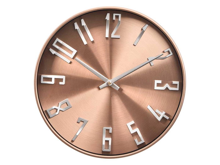 GIFTDECOR Reloj de Pared Cobre Aluminio 30cm