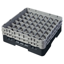 CAMBRO Cesta de lavado 49 compartimentos, 2 alturas, Negro
