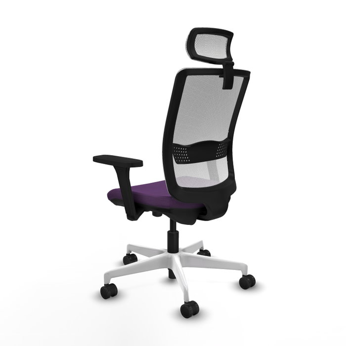 PIQUERAS Y CRESPO Silla de oficina Haches con Mecanismo Sincro/Traslack Morado y Blanco PIQUERAS Y CRESPO Silla de oficina Haches con Mecanismo Sincro/Traslack Morado y Blanco