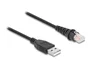 DeLOCK Cable de escáner de código de barras RJ50 a USB 2.0 Tipo-A, 2 m