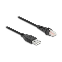 DeLOCK Cable de escáner de código de barras RJ50 a USB 2.0 Tipo-A, 2 m