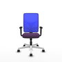 PIQUERAS Y CRESPO Silla de oficina Motilla con mecanismo Sincro, Morado y Azul