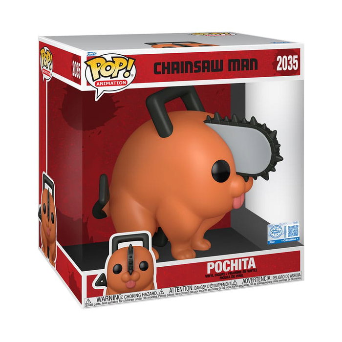 Chainsaw Man Figura Super Sized Jumbo POP! Vinyl Pochita 25 cm Chainsaw Man Figura Super Sized Jumbo POP! Vinyl Pochita 25 cm