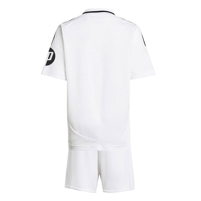 Set Equipación de Fútbol para Niños Adidas Real Madrid 24/25 Home Blanco M/L