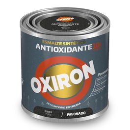 Oxiron 5809046 Esmalte sintético metálico antioxidante Negro Pavonado 250 ml