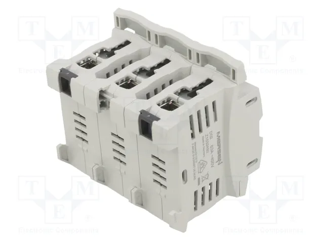 Mersen Base para fusibles D0 04735.000000 de 3 polos 63A con cubierta