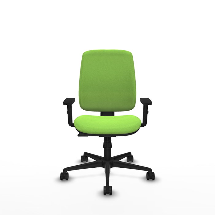 PIQUERAS Y CRESPO Silla de oficina Alares color Pistacho con mecanismo Sincro y brazos 1D