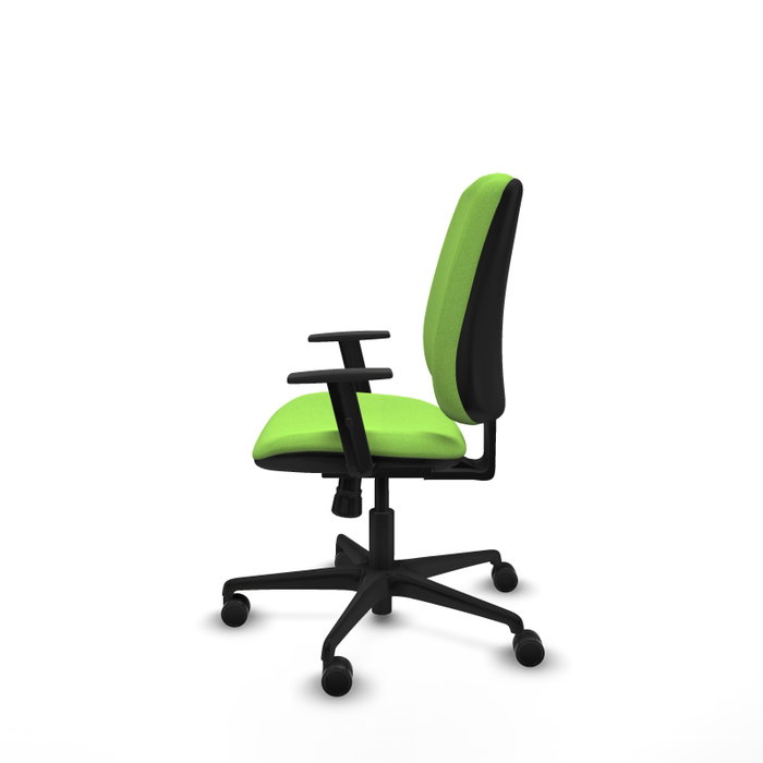 PIQUERAS Y CRESPO Silla de oficina Alares color Pistacho con mecanismo Sincro y brazos 1D