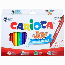 Carioca Rotulador Joy Punta Fina Colores Surtidos Estuche 24 Unidades