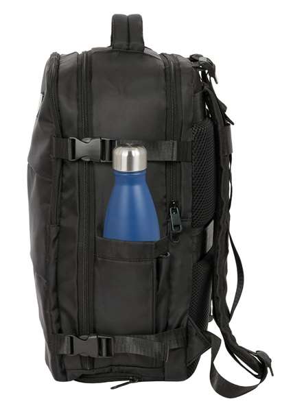 Safta Mochila Viaje Cabina Portatil 15,6'' Real Madrid Negra 29x44x19 Cm