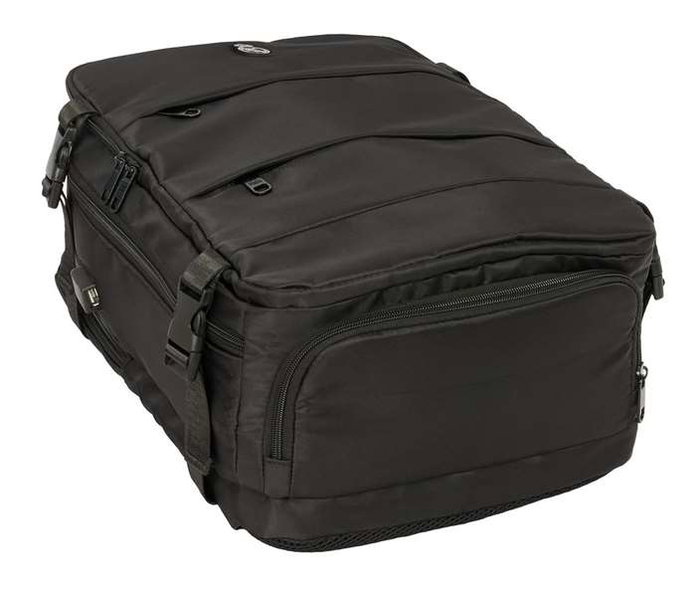 Safta Mochila Viaje Cabina Portatil 15,6'' Real Madrid Negra 29x44x19 Cm