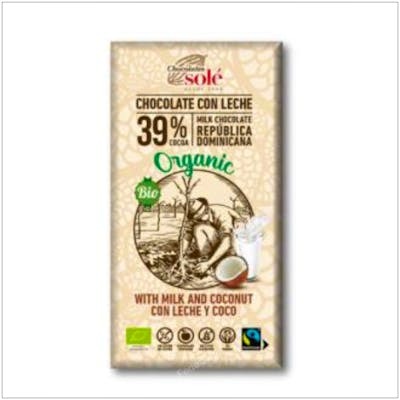 CHOCOLATES SOLE Chocolate Con Leche Y Coco 100Gr Eco Sg CHOCOLATES SOLE Chocolate Con Leche Y Coco 100Gr Eco Sg