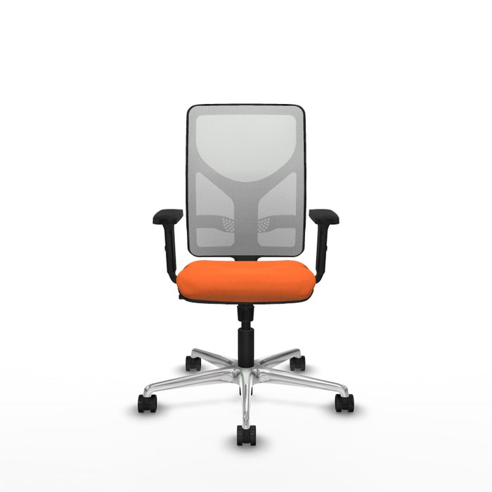 PIQUERAS Y CRESPO Silla de oficina Motilla Naranja y Blanco PIQUERAS Y CRESPO Silla de oficina Motilla Naranja y Blanco