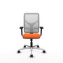 PIQUERAS Y CRESPO Silla de oficina Motilla Naranja y Blanco