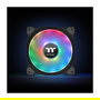 Thermaltake Riing Duo 12 RGB Ventilador para Radiador de 120mm, Pack de 3, Negro