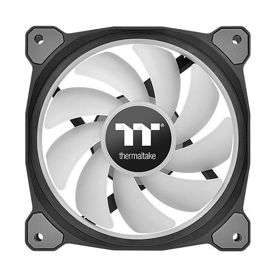 Thermaltake Riing Duo 12 RGB Ventilador para Radiador de 120mm, Pack de 3, Negro