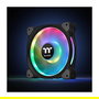 Thermaltake Riing Duo 12 RGB Ventilador para Radiador de 120mm, Pack de 3, Negro