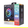 Thermaltake Riing Duo 12 RGB Ventilador para Radiador de 120mm, Pack de 3, Negro